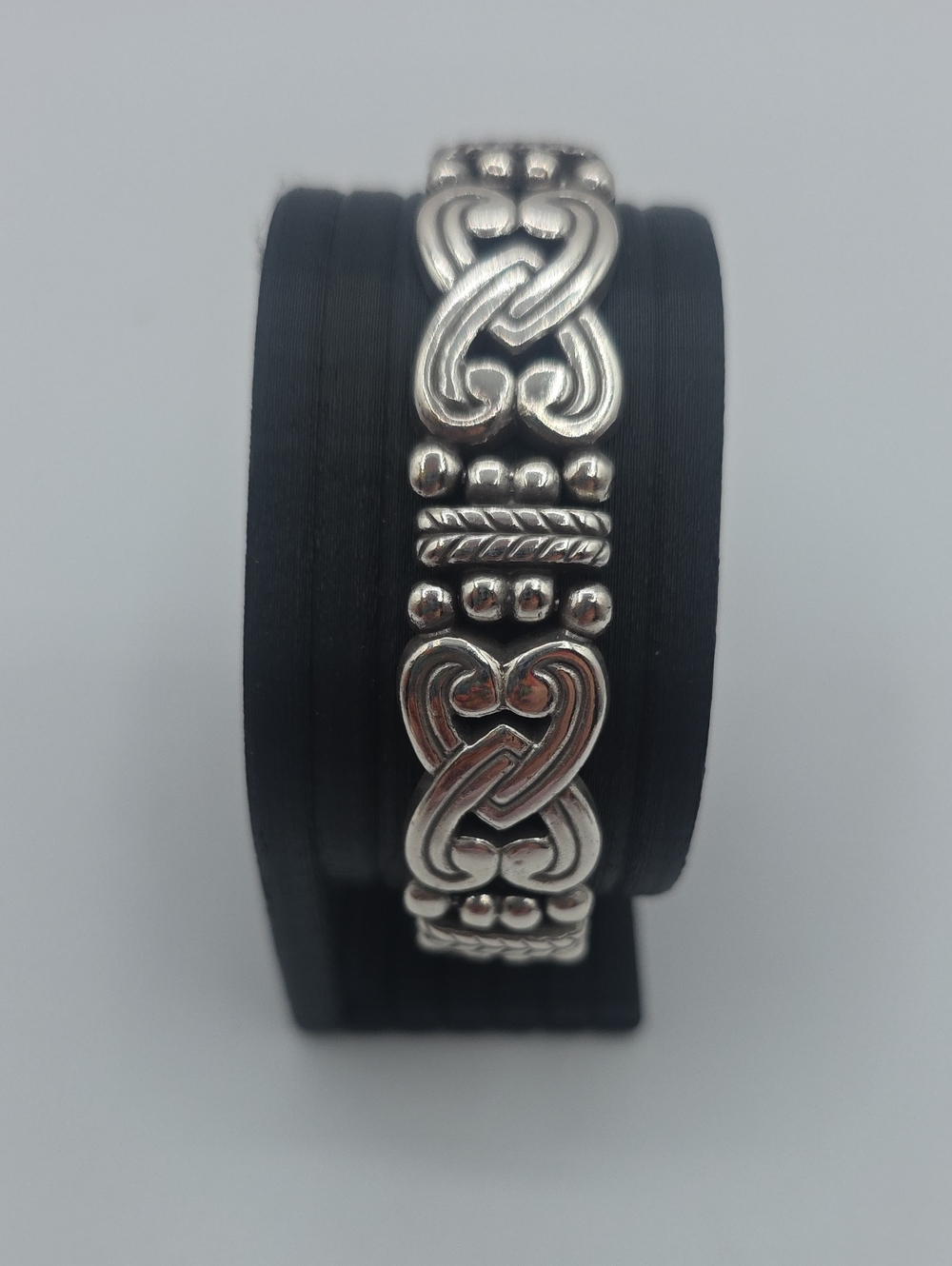 Brighton Manzanita Silver Celtic Knot Heart Link Toggle Bracelet Adjustable